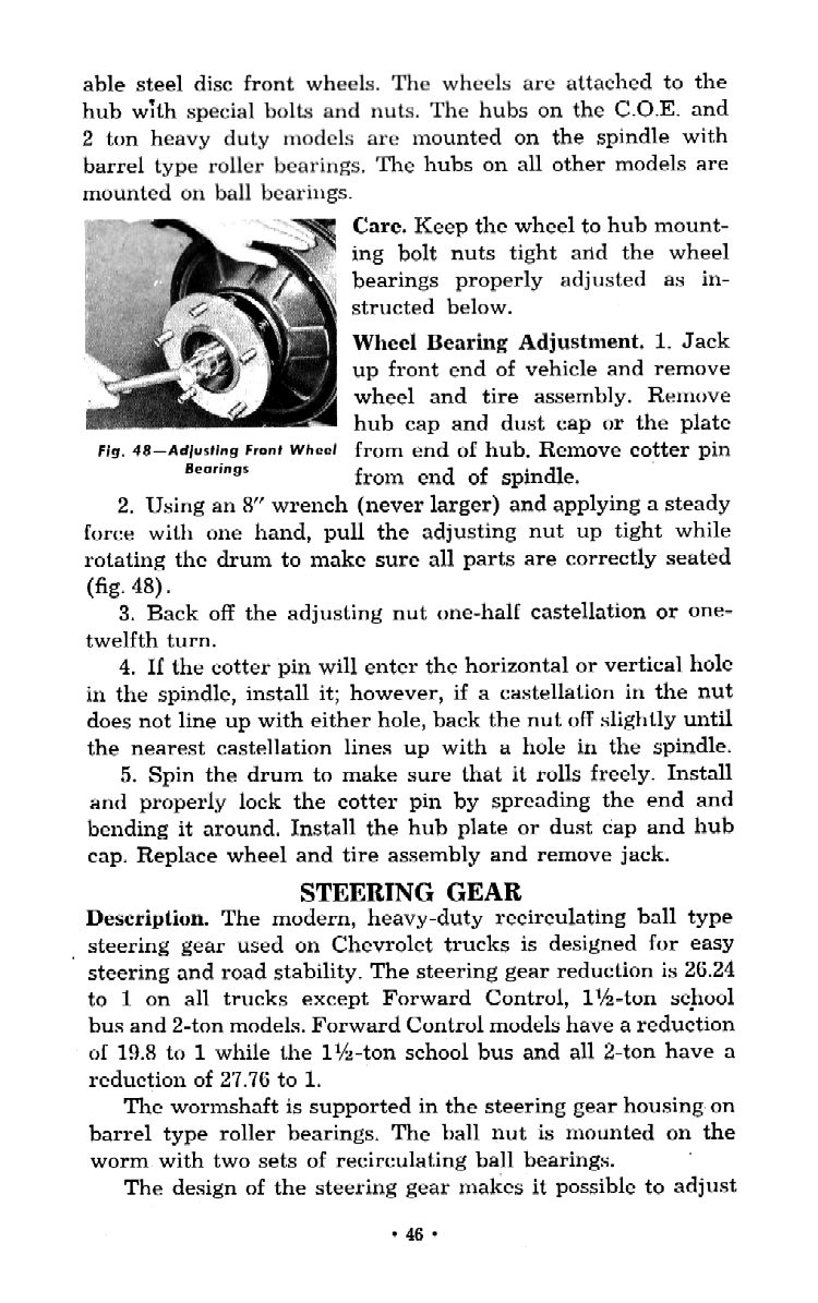 1953 Chevrolet Trucks Operators Manual Page 33